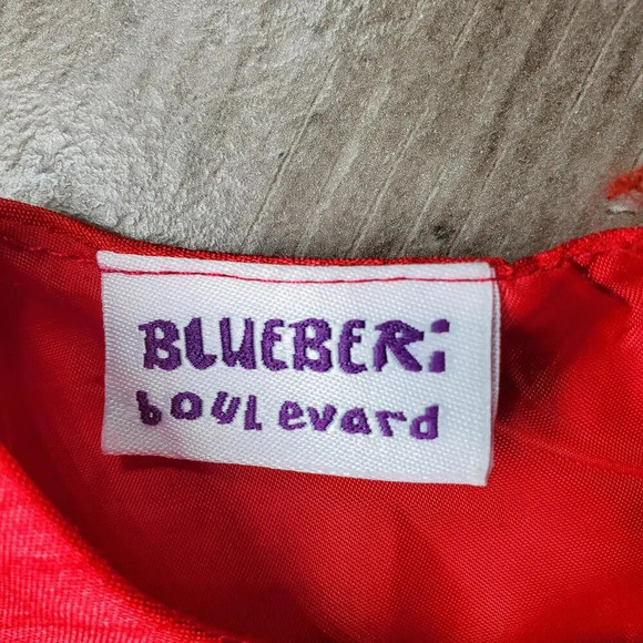 BLUEBERi boulevard Formal Red Polka Dot Tulle Girls Dress Size 24 Months NWOT - Picture 4 of 16